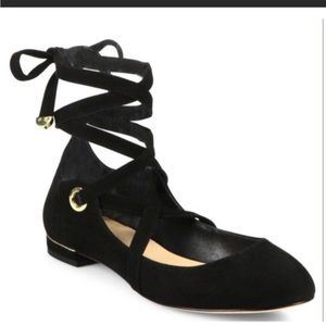 DVF Dakar Lace Up Ballet Style Shoes
